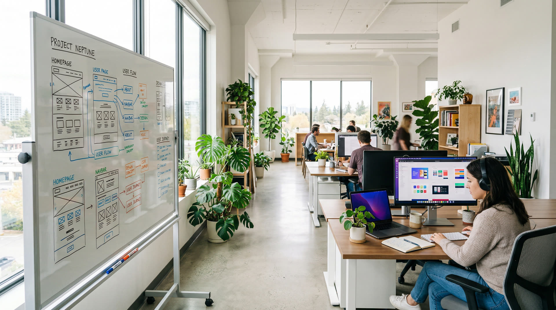 Developer building a custom WordPress website for a Plano Texas small business